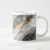 Luxe Marmer & Goud Geode Moderne Kunst Mok (Rechts)