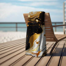 Luxe marmer goud glam vrouwelijk zwart wit