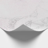 Luxe marmer met roos glitter cadeaupapier (Hoek)