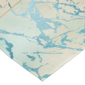 Luxe marmer | Mooie geel en koraal Blauwgroen ader Korte Tafelloper (Hoek)