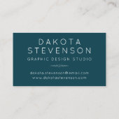 Luxe marmer | Prachtig koraal en Blauwgroen gewoon Visitekaartje (Achterkant)