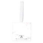 Luxe marmer, speciaal ontwerp kubus ornament (Voorkant)