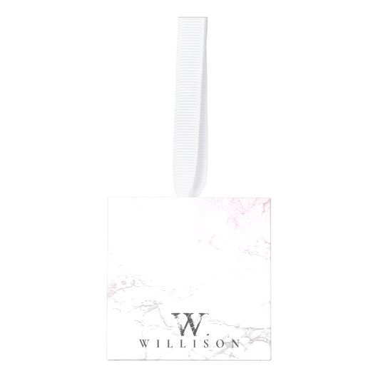 Luxe marmer, speciaal ontwerp kubus ornament (Voorkant)