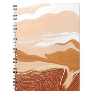 Luxe marmer texture background design. Vloeibaar m Notitieboek