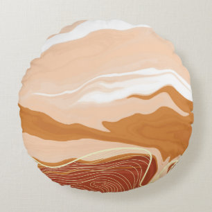 Luxe marmer texture background design. Vloeibaar m Rond Kussen