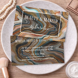 Luxe Marmer Visagist & Haarstylist Visitekaartje
