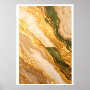Luxe Marmeren Abstracte Wanddecoratie Poster