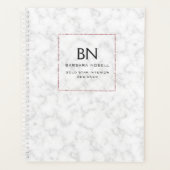 Luxe Marmeren Luxe Roos Gold Designer Planner (Voorkant)