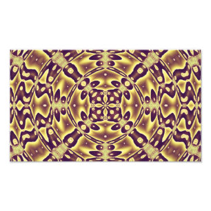 Luxe Marokkaans Goud Paars Abstract Patroon Foto Afdruk