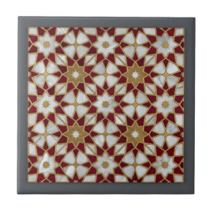 Luxe Marokkaanse Zellige Mozaïek Oneindig Patroon Tegeltje
