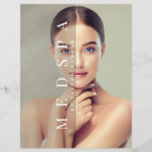 Luxe Medspa Service Menu Flyer Sjabloon (Voorkant)