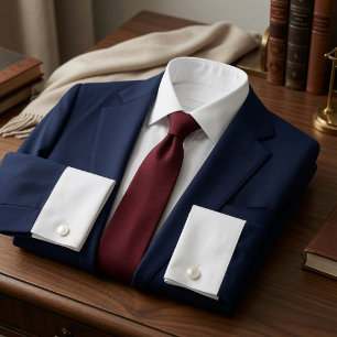 Luxe Merlot Rode Textuur Stropdas