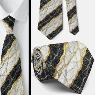 Luxe met Vertrouwen B&W + Gouden Trouw & Eveneme Stropdas