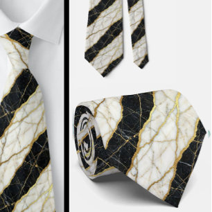 Luxe met Vertrouwen   B&W + Gouden Trouw & Eveneme Stropdas
