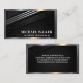Luxe Metallic Gestreepte en Gevlekte  Visitekaartje (Voorkant / Achterkant)