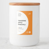 Luxe minimalistisch sap smoothie flessen label voedselcontainer etiket (Voorkant)