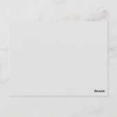 Luxe Minimalistische Aangepaste Postkaarten (Achterkant)