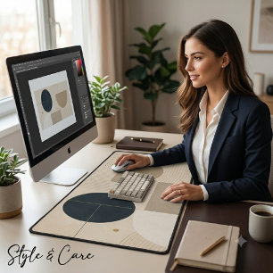 Luxe Minimalistische Geometrische Abstracte Ontwer Bureaumat