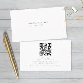 Luxe minimalistische QR-code Professional Visitekaartje