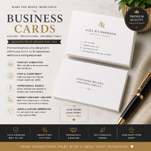 Luxe Minimalistische Vouw Visitekaart Briefkaart