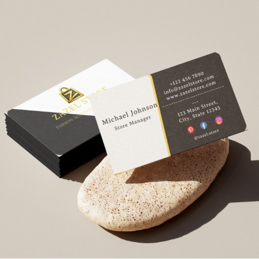 Luxe Minimalistische Zakelijke Kaart Visitekaartje