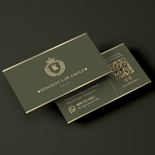 Luxe Mobiele Notaris Advocaat Green Crest Law Firm Visitekaartje