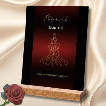 Luxe Mode Gala Gereserveerd Tafel Nummer Bord