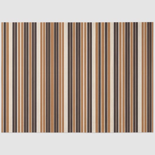 Luxe Modern Bruin Wit Linnen Textuur Collectie Tissuepapier (Voorkant)