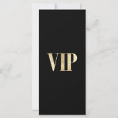 Luxe, modern goud en zwarte VIP bruiloft (Voorkant)