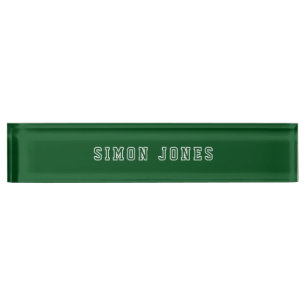 Luxe Modern  Retro groen Naambordje