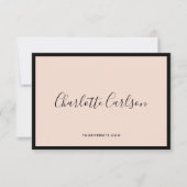 Luxe Modern Script Blush Pink Gift Certificaat (Voorkant)