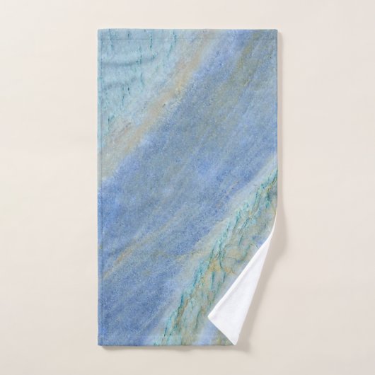 Luxe moderne bleu zen (Serviette à main)