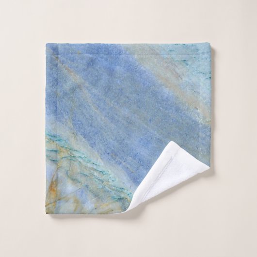 Luxe moderne bleu zen (Gant de toilette)