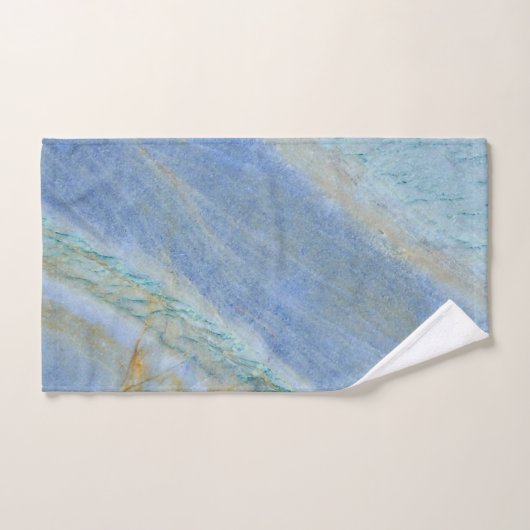 Luxe moderne bleu zen (Serviette à main)