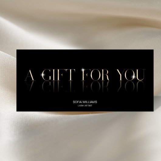 Luxe moderne certificat cadeau carte cadeau ajoute