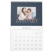 Luxe Moderne ÉDITABLE COULEUR Calendrier photo (Jan 2027)