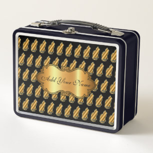 Luxe, moderne Gold Cat-add Jouw tekst