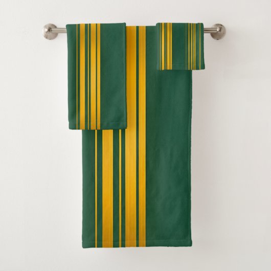 Luxe Moderne Green Gold Linen Texture Collection (En situation)