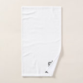 Luxe moderne Le Salon cheveux personnalisé nom de (Serviette à main)