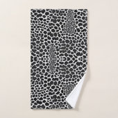Luxe Moderne Léopard Blanc Elégante Collection (Serviette à main)