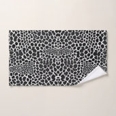 Luxe Moderne Léopard Blanc Elégante Collection (Serviette à main)