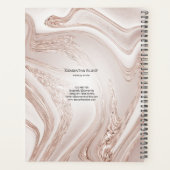 Luxe moderne make-up haarstylist wimpers cosmetica planner (Achterkant)