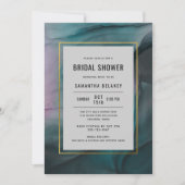 Luxe Moderne Marbre Bridal Douche Invitation (Devant)