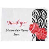 Luxe moderne mariage mariés mère cadeau sac (Dos)