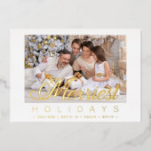 Luxe moderne minimalistische vrolijkste feestdagen (Voorkant)