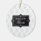 Luxe moeder van de bruidegom bruiloft | Keramische Keramisch Ornament (Links)