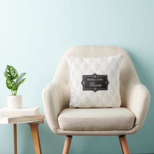 Luxe moeder van de bruidegom bruiloft Sierkussen (Stoel)