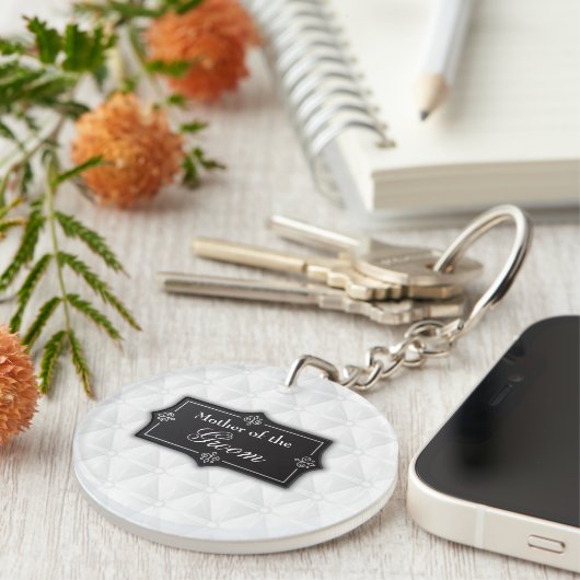 Luxe moeder van de bruidegom bruiloft Sleutelhange Sleutelhanger (Voorkant Rechts)