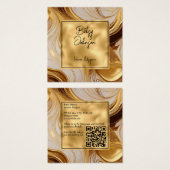 Luxe Molten Gold et Carte de visite de Parties sci (Devant & derrière)