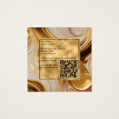 Luxe Molten Gold et Carte de visite de Parties sci (Dos)